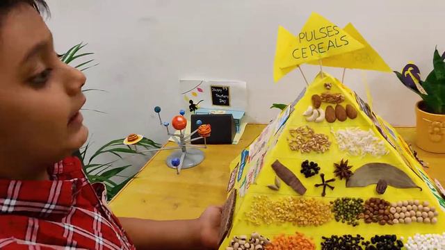 Food pyramid for 1 grade kids project#schoolproject #exam#presentation #diy