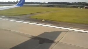 Посадка в Минске. Боинг 737-800. Белавиа.