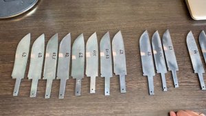 Клинки после термообработки и сложного крио. Elmax , N690 , M390.
