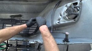 Hilux Установка защитной сетки в бампер.