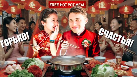 Эксперимент: Жена КИТАЯНКА = бесплатный ужин в хого