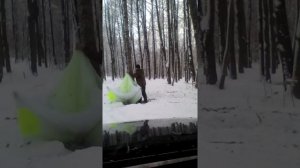 Установка палатки Медведь куб трёх местная.