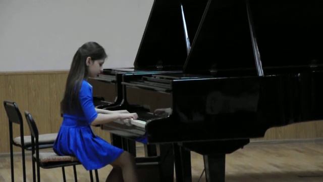 Й. Гайдн "Соната Соль мажор" 1 часть. 10 лет. смотреть онлайн