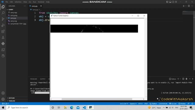 #03 Creating @CarryMinati 's Sketch Using Python: A Tutorial by CodeWithAakarsh