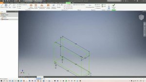 Моделирование в Autodesk Inventor | 3D-эскиз. Стеллаж, сборка, вставить профиль, стык #1
