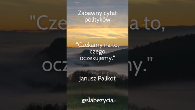 Zabawny cytat polityków