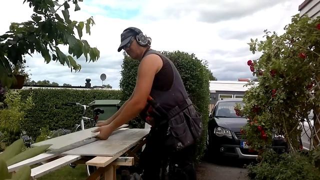 Minerals board "Minerit" sawing with guide rail circular saw смотреть онлайн