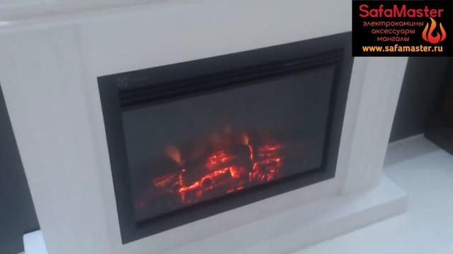 Имитация пламени, Электрокамины Electrolux вживую, EFP W 1250rcl, EFP W 1100URC, EFP W 1300RRCL смотреть онлайн