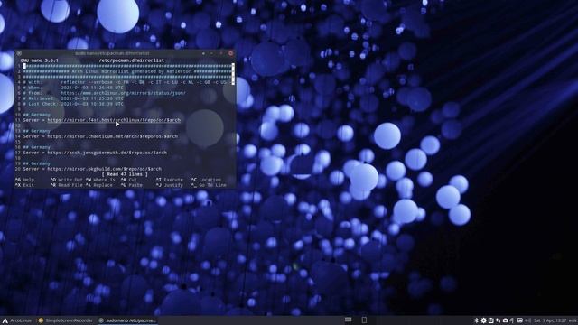 ArcoLinux : 1938 Arcolinux-reflector-simple-git added to look for the best Arch Linux servers смотреть онлайн