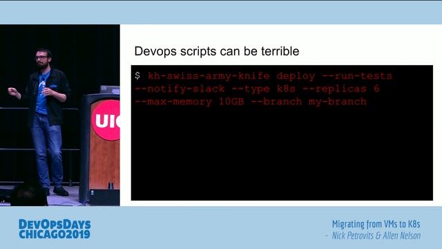 DevOpsDays Chicago 2019 - Nick Petrovits, Allen Nelson - Migrating from VMs to K8s смотреть онлайн