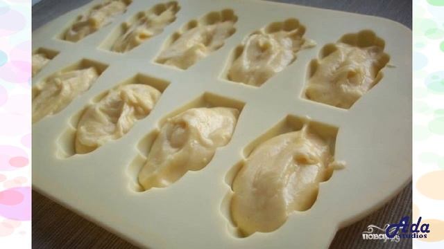 Французское печенье Мадлен Рецепт, пошаговый, как приготовить, видеорецепт
