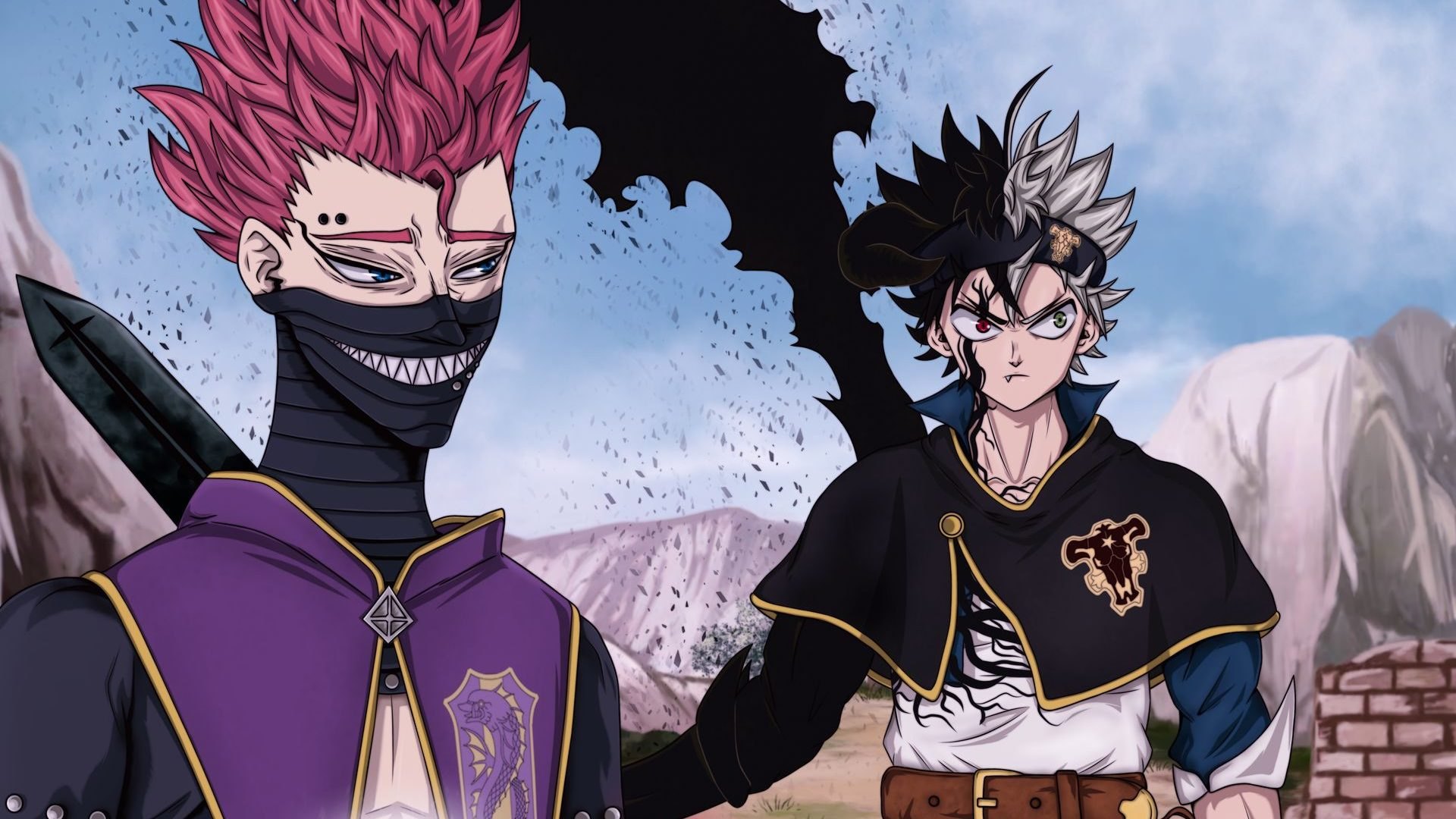 Аниме чёрный Клевер Black Clover