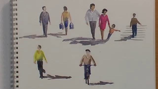 Watercolour Figures Lesson - Simplifying Figures (Part 2) смотреть онлайн