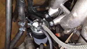 Установка простого фильтра с подогревом на Ford Transit 2.5D, 4DA