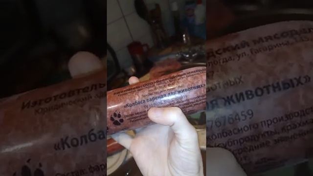 Варёная колбаса для животных от ООО "Вологодский мясодел"??Чем я кормлю собак в нашем приюте.?