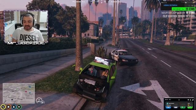 Полицията ревна че карам с 400км в час GTA5 RP с Mr_Jackp0t