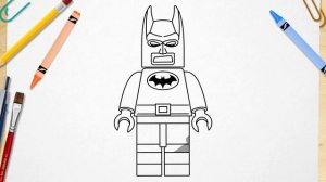 How to Draw LEGO Batman | Art Drawing & Coloring