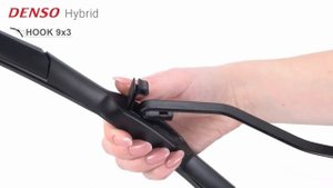 Установка дворников Denso Hybrid DU - Hook 9x3