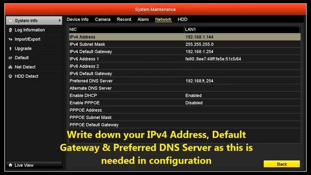 HIKVISION NVR/DVR NETWORK SETUP