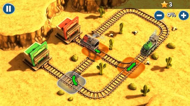 Steam trains game "Trainz trouble" USA level 3 (3 stars)