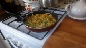 Лапша со стручковой фасолью