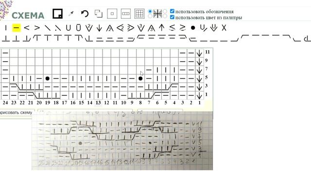 Как нарисовать схему для вязания спицами? Программы для составления схем для вязания