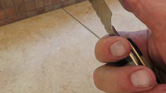 DKC-539-RZ-440c Bumble Bee Barber Razor 440c Stainless DKC Knives Custom Hand Made Damascus смотреть онлайн