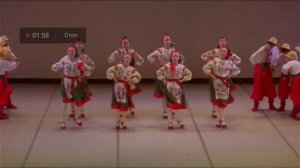 Ансамбль «КОЛЕСО» на виступу «Веселкова Терпсіхора» з танком « Полька с принтанцівкою »