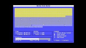 Attempting to Repair Bad Sectors on Damaged Floppy Disks in MS-DOS