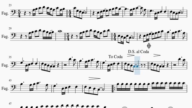 Partitura ABBA – Chiquitita Fagot смотреть онлайн