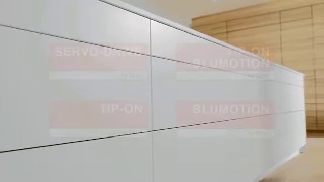 Кухонная фурнитура Blum (Австрия) для современной мебели без ручек смотреть онлайн