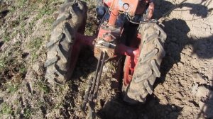 Вспашка огорода мотоблоком Белорус 09 Н.