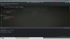 Python Tutorial: Deque