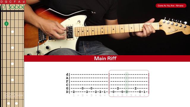 Come As You Are Guitar Cover Nirvana 🎸|Tabs + Chords| смотреть онлайн