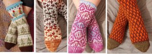 краткий МК носки  узором МОЗАИКА ЛЕНИВЫЙ ЖАККАРД
