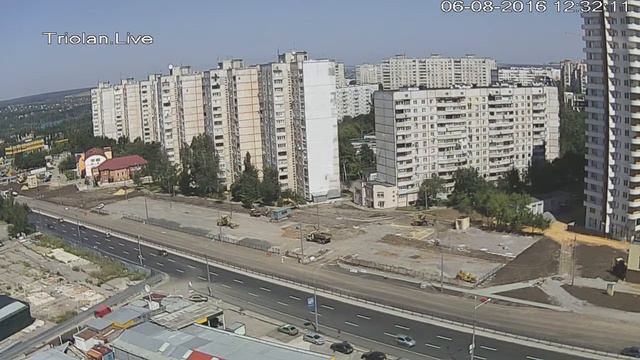 Triolan.Live - Харьков, строительство станции метро "Победа" (06-08-2016) смотреть онлайн