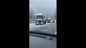 Михайловский перевал (Геленджик) 18 января 2022 года, снег