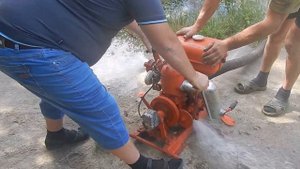 Пожарная помпа МП 600 испытание ч.2