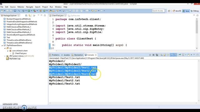 Java 8 ZipFile class enhancements смотреть онлайн