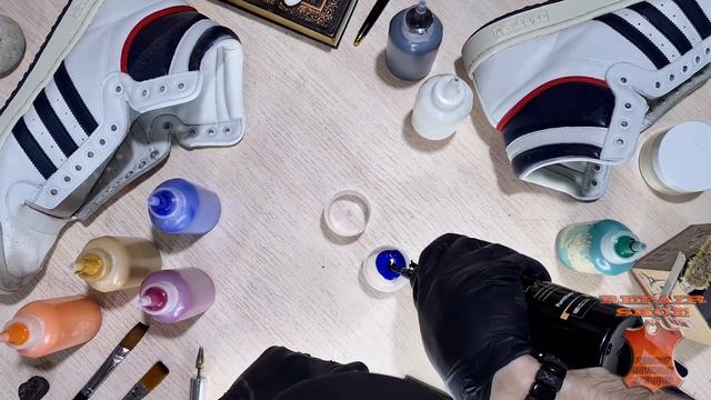 Преображение кроссовок Adidas TOP TEN реставрация кожи смотреть онлайн