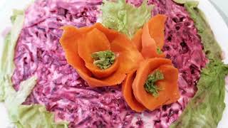 Самый вкусный ? салат Селёдка под шубой с яблоком ?. #рецептсалата