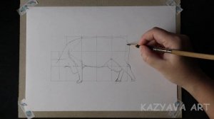 Как нарисовать КОРОВУ карандашом поэтапно