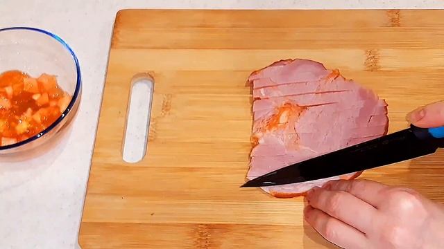 БЫСТРЫЙ ВКУСНЫЙ ЗВТРАК  из помидор за 5 минут/ жареные помидоры с сыром и ветчиной