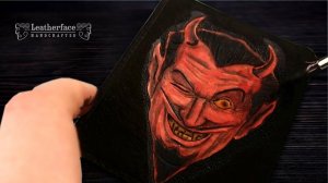 Тиснение на коже | Дьявол | Работа с кожей