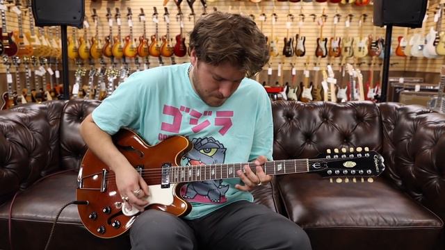 Guitar of the Day: 1967 Epiphone Riviera E360-TD12 Burgundy Sparkle | Norman's Rare Guitars смотреть онлайн