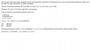 Git is extremely slow on Windows