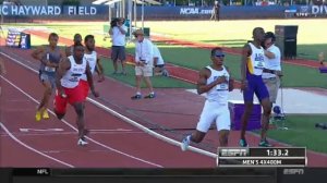 Vernon Norwood Powers Past Glass on Anchor LSU wins 4x400m Final NCAA Outdoors 2015