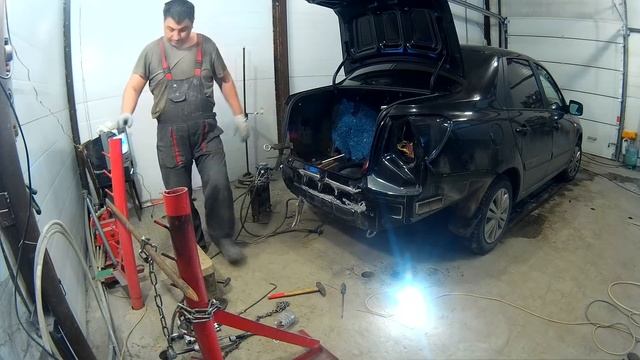 Датсун Он-До ремонт кузова и окраска в Нижнем Новгороде.Datsun on-DO Auto body repair. смотреть онлайн