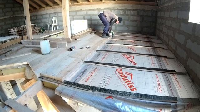 Утепление фундамента пеноплексом / Деревянные полы на мансарде (#59 СЕРИЯ) #утеплениефундамента смотреть онлайн