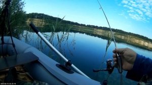 Мормышинг с лодки Карьер